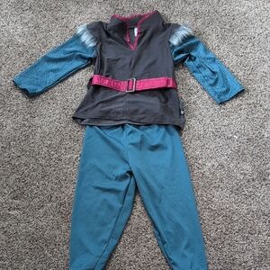 Kids Costume with Pink Belt and Blue Sleeves